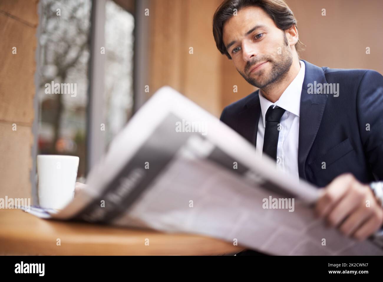 Whats happening in the business world today. A young businessman