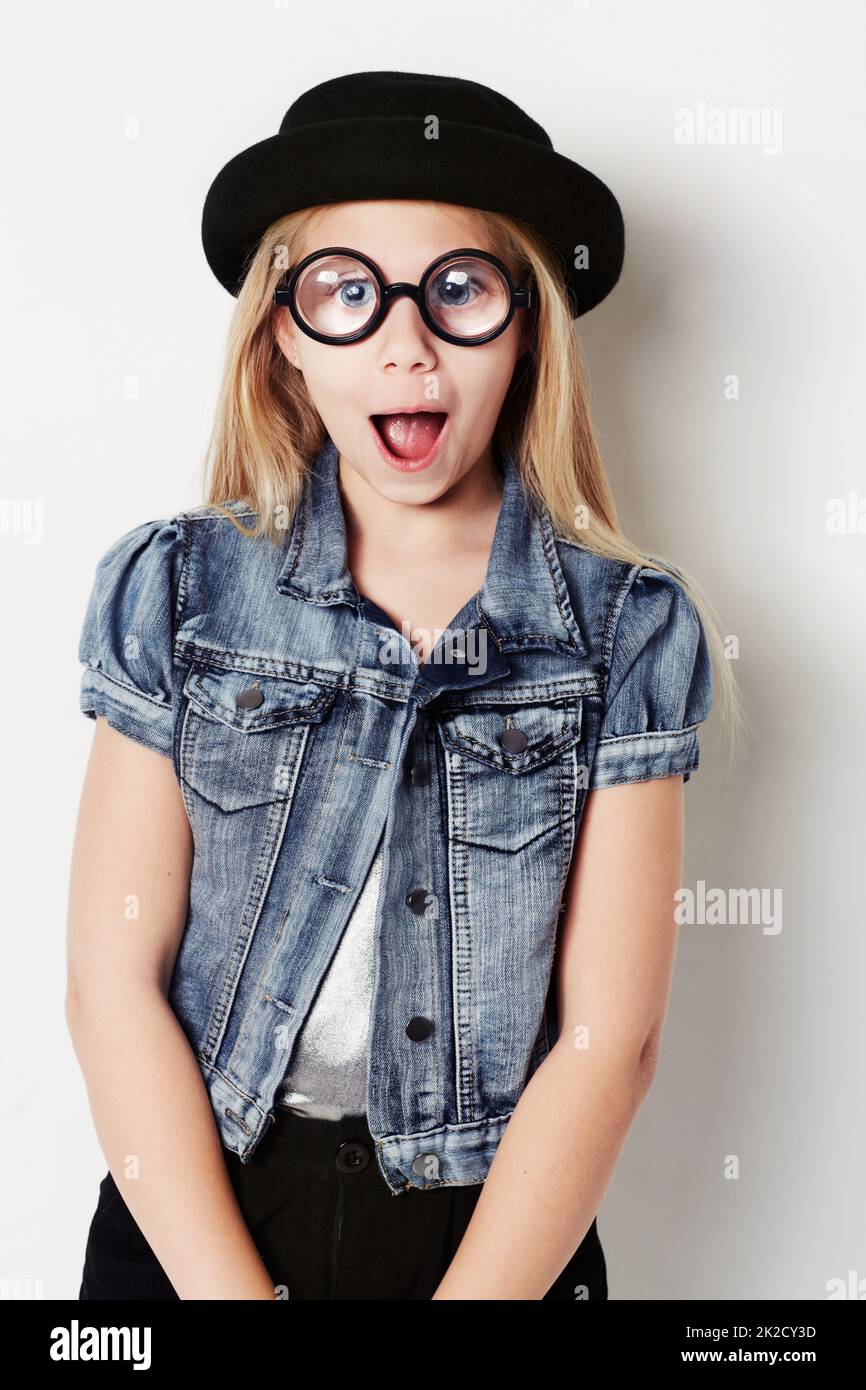 Young girl with glasses hires stock photography and images Alamy