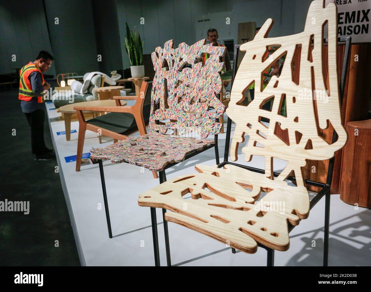 Vancouver Canada 22nd Sep 2022 Chairs Are On Display At The vancouver-canada-22nd-sep-2022-chairs-are-on-display-at-the