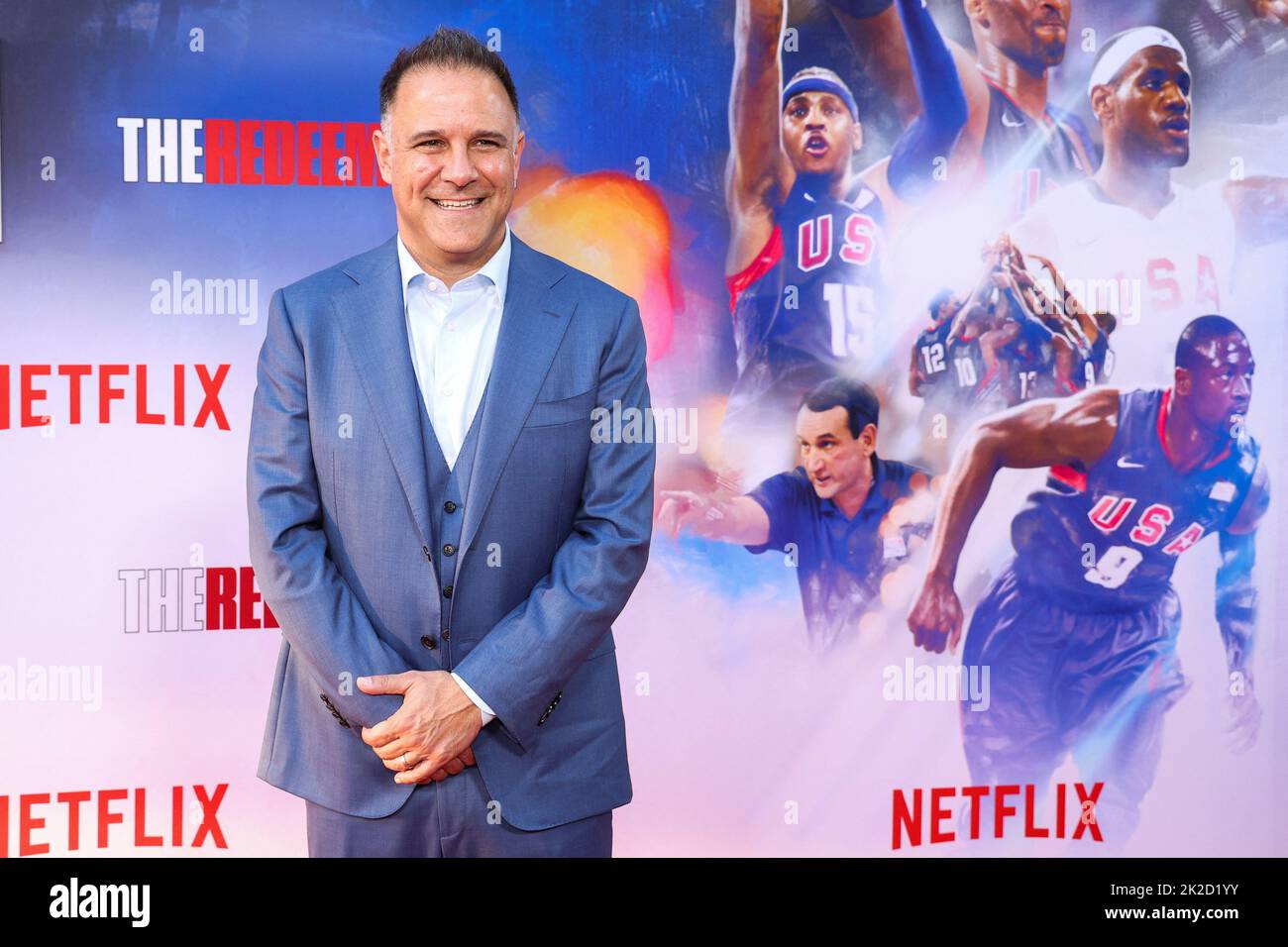 Director Jon Weinbach attends a screening for the documentary 'The Redeem Team' in Los Angeles, California, U.S. September 22, 2022.  REUTERS/Mario Anzuoni Stock Photo