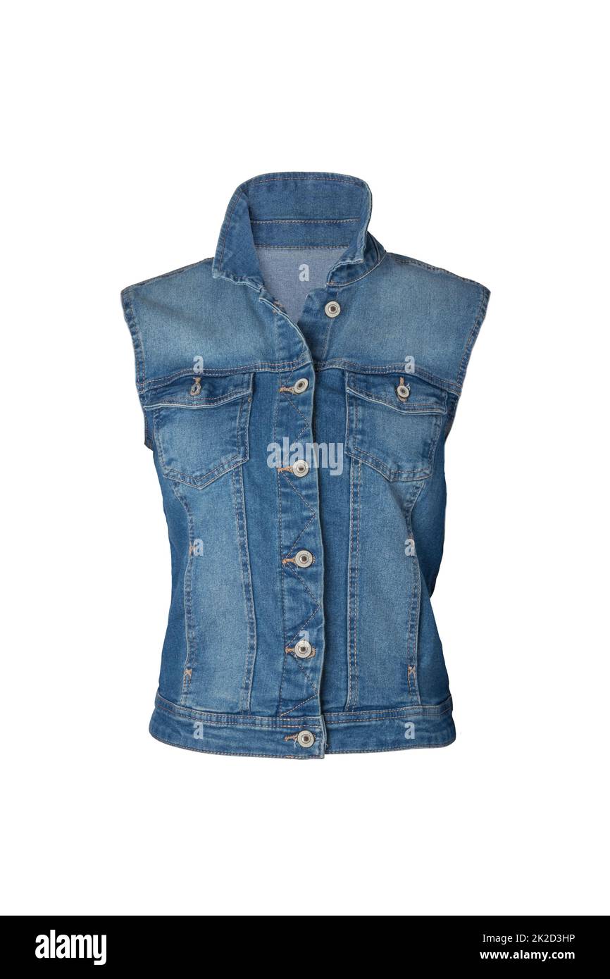 Blue jeans vest hi-res stock photography and images - Alamy