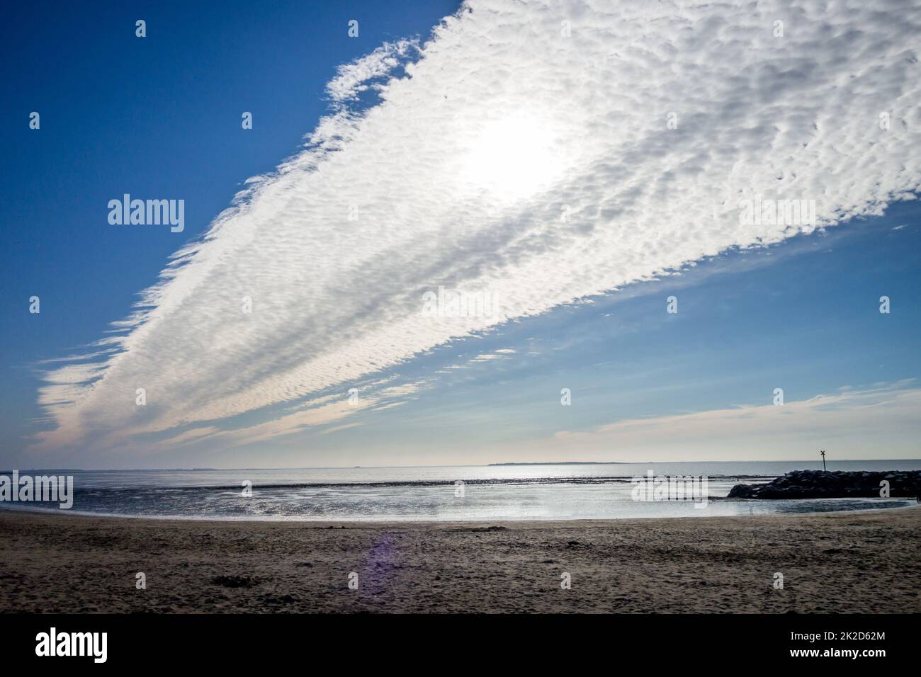 Beach of Chatelaillon on Atlantic Coast, France Stock Photo