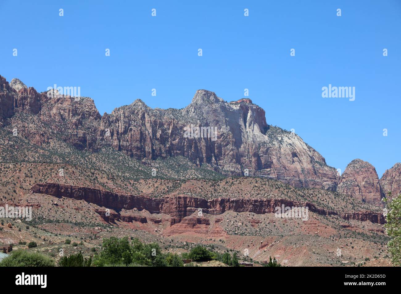 Landscape in Zion National Park. Utah. USA Stock Photo