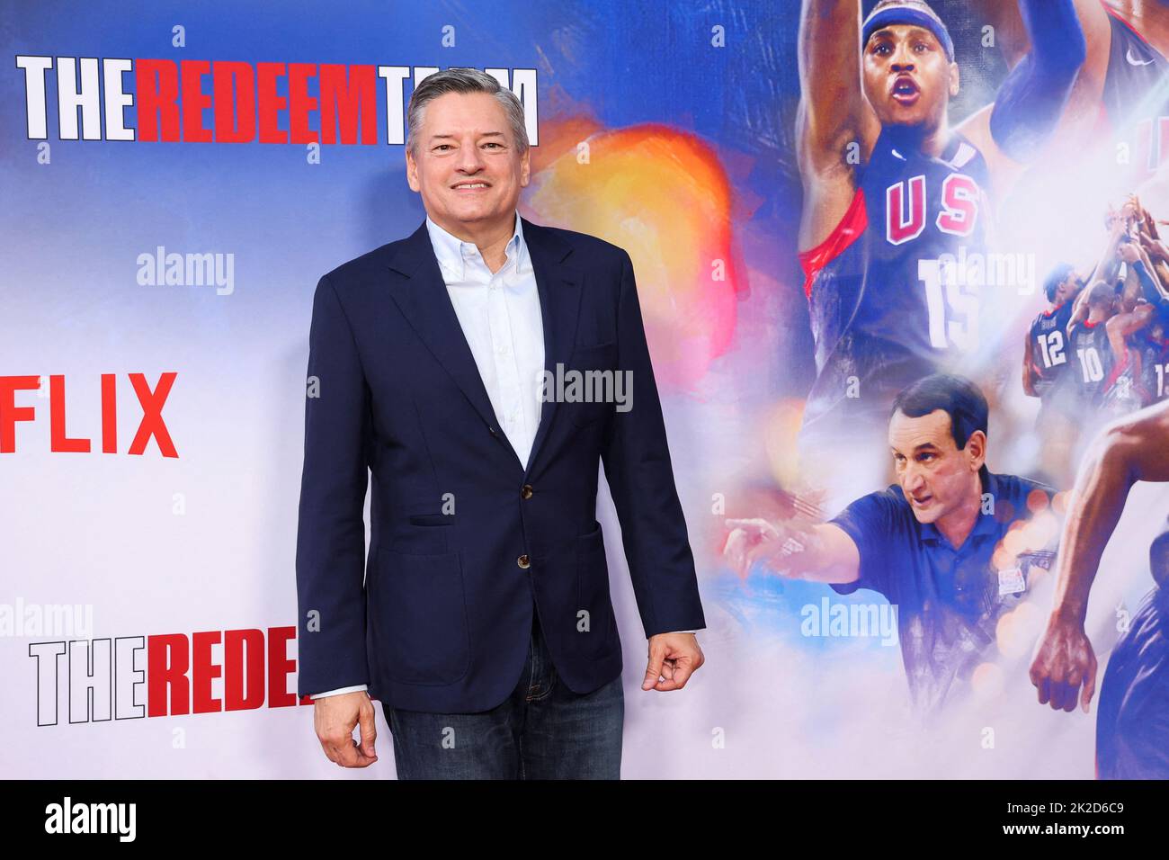 Netflix Co-CEO Ted Sarandos attends a screening for the documentary 'The Redeem Team' in Los Angeles, California, U.S. September 22, 2022.  REUTERS/Mario Anzuoni Stock Photo