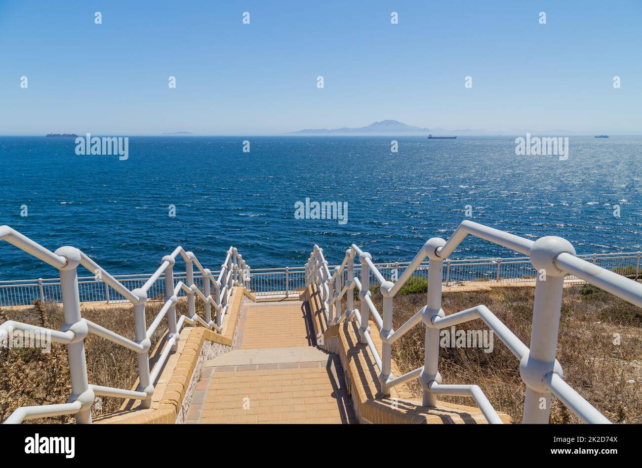 Spain to the Strait of Gibraltar Stock Photo Alamy