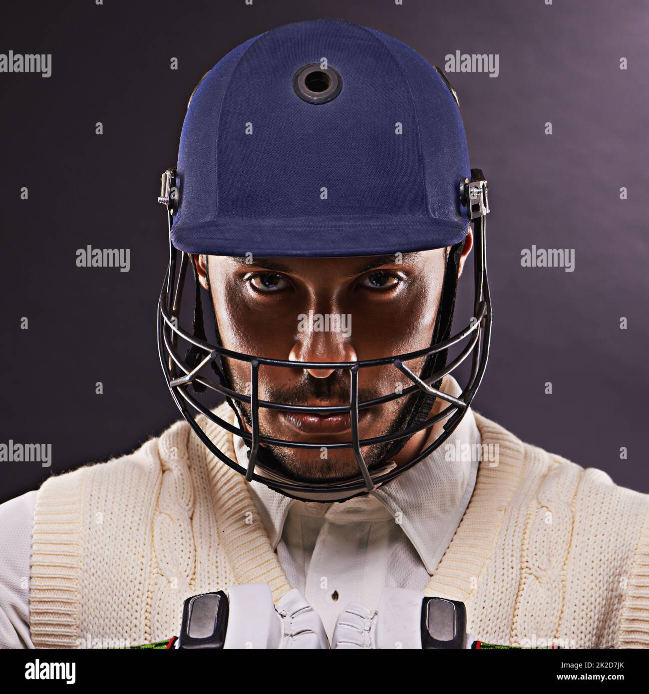 Confident in his batting ability. A cropped shot of an ethnic young man