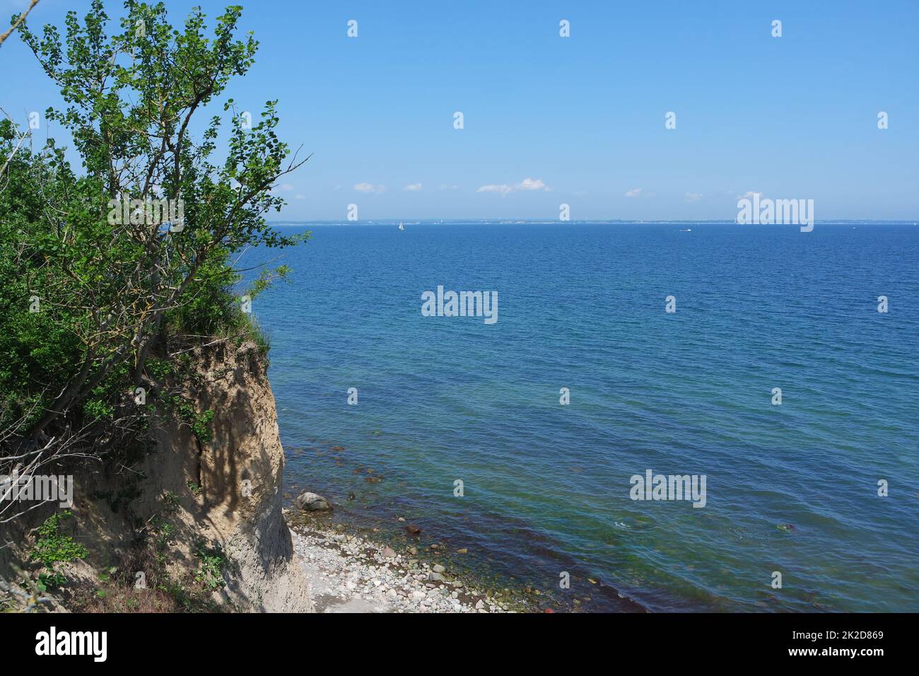 Brodtener steep coast, Bay of Luebeck, LÃ¼beck Stock Photo
