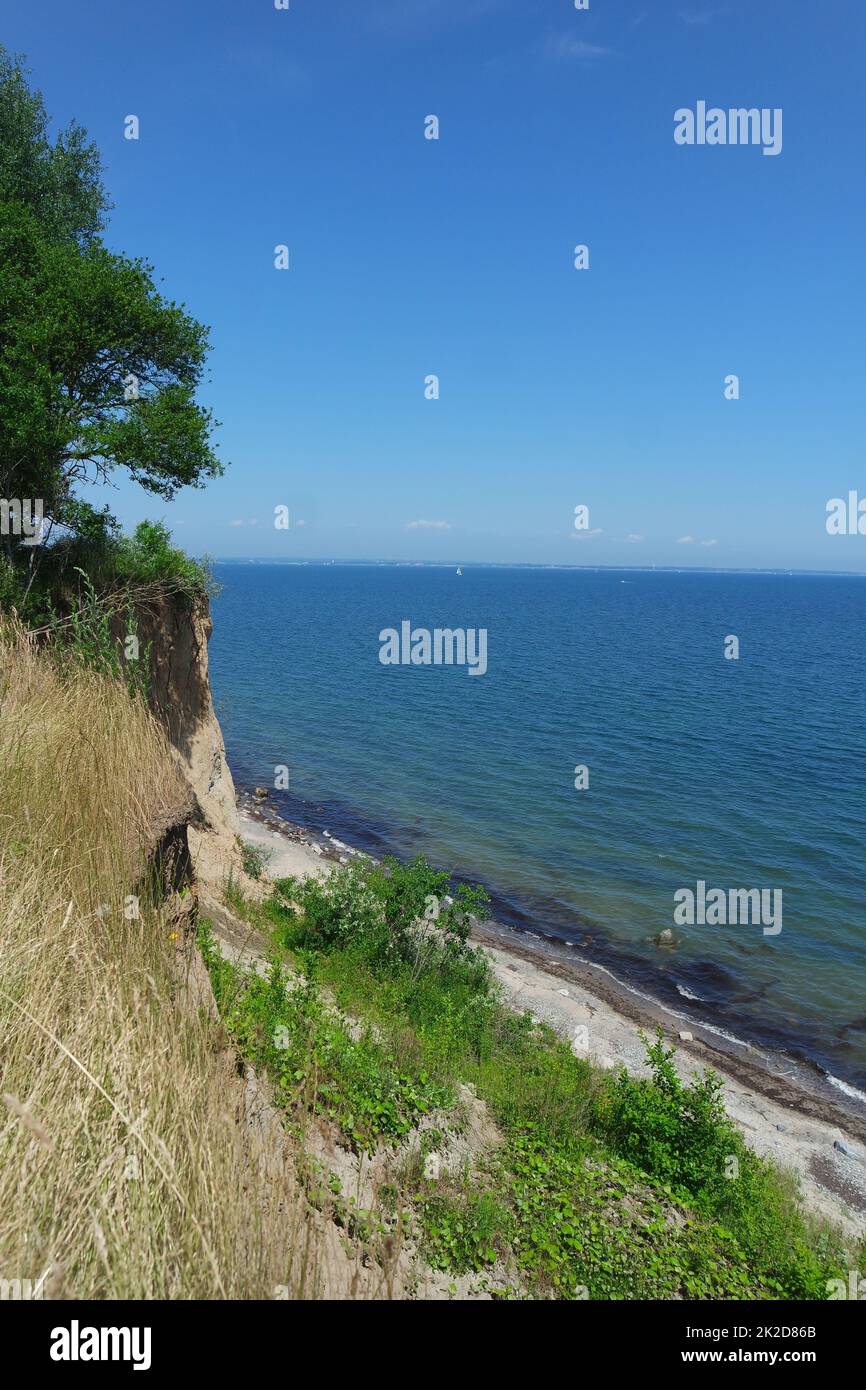 Brodtener steep coast, Bay of Luebeck, LÃ¼beck Stock Photo