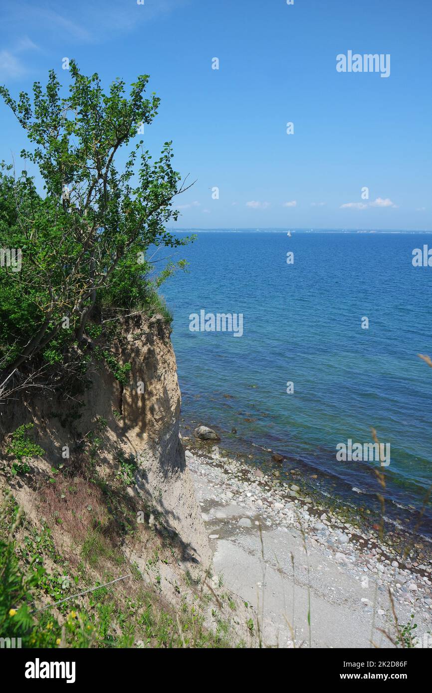 Brodtener steep coast, Bay of Luebeck, LÃ¼beck Stock Photo