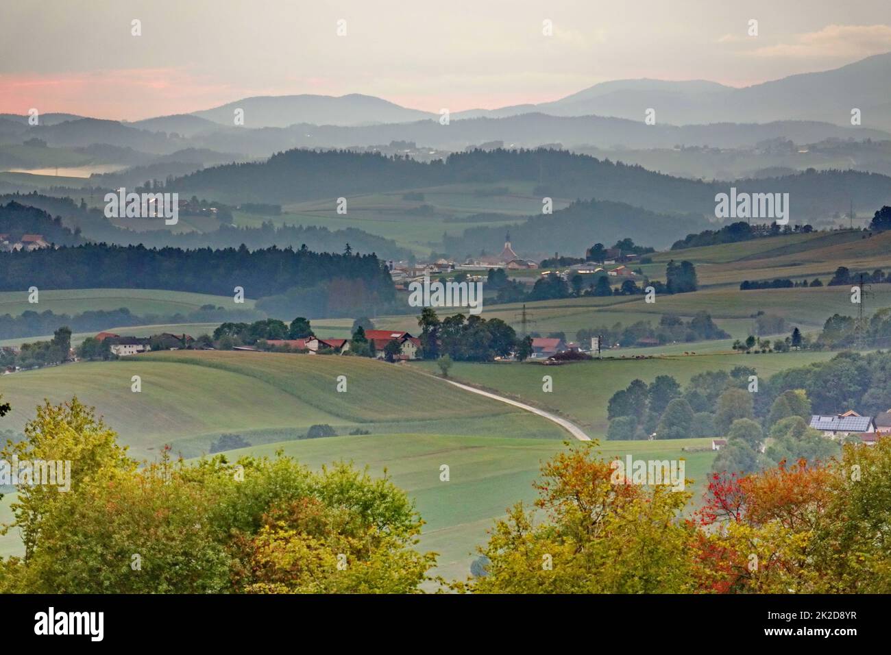 Bavaria, Lower Bavaria, Landkreis Freyung-Grafenau, Bavarian forest, landscape, tourism, trip Stock Photo