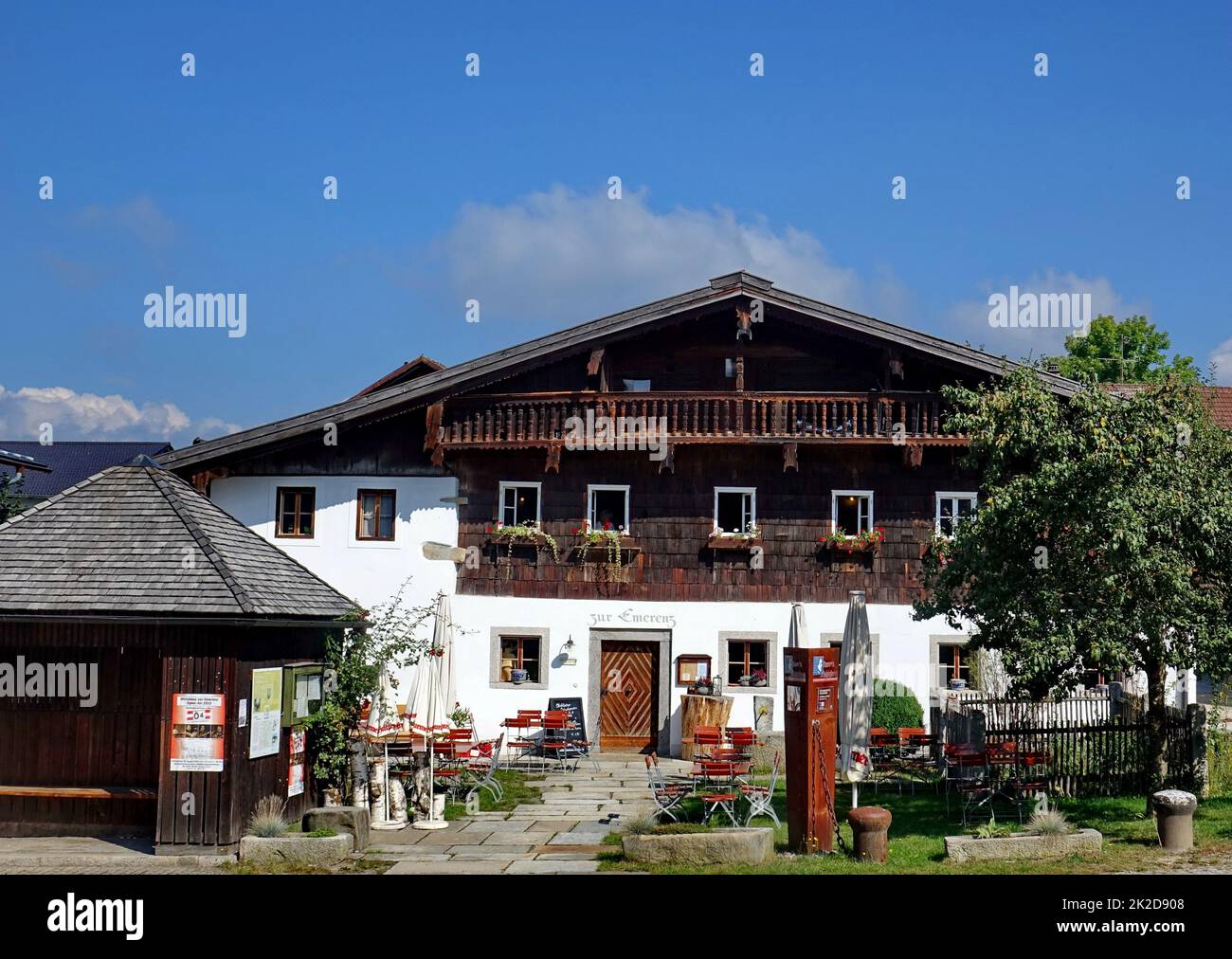 Bavaria, Lower Bavaria, Landkreis Freyung-Grafenau, Bavarian forest, Emerenz Meier house,  Emerenz Meier birth place, home poet Stock Photo