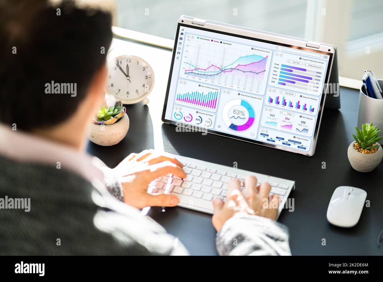 Digital Data Technology Stock Photo