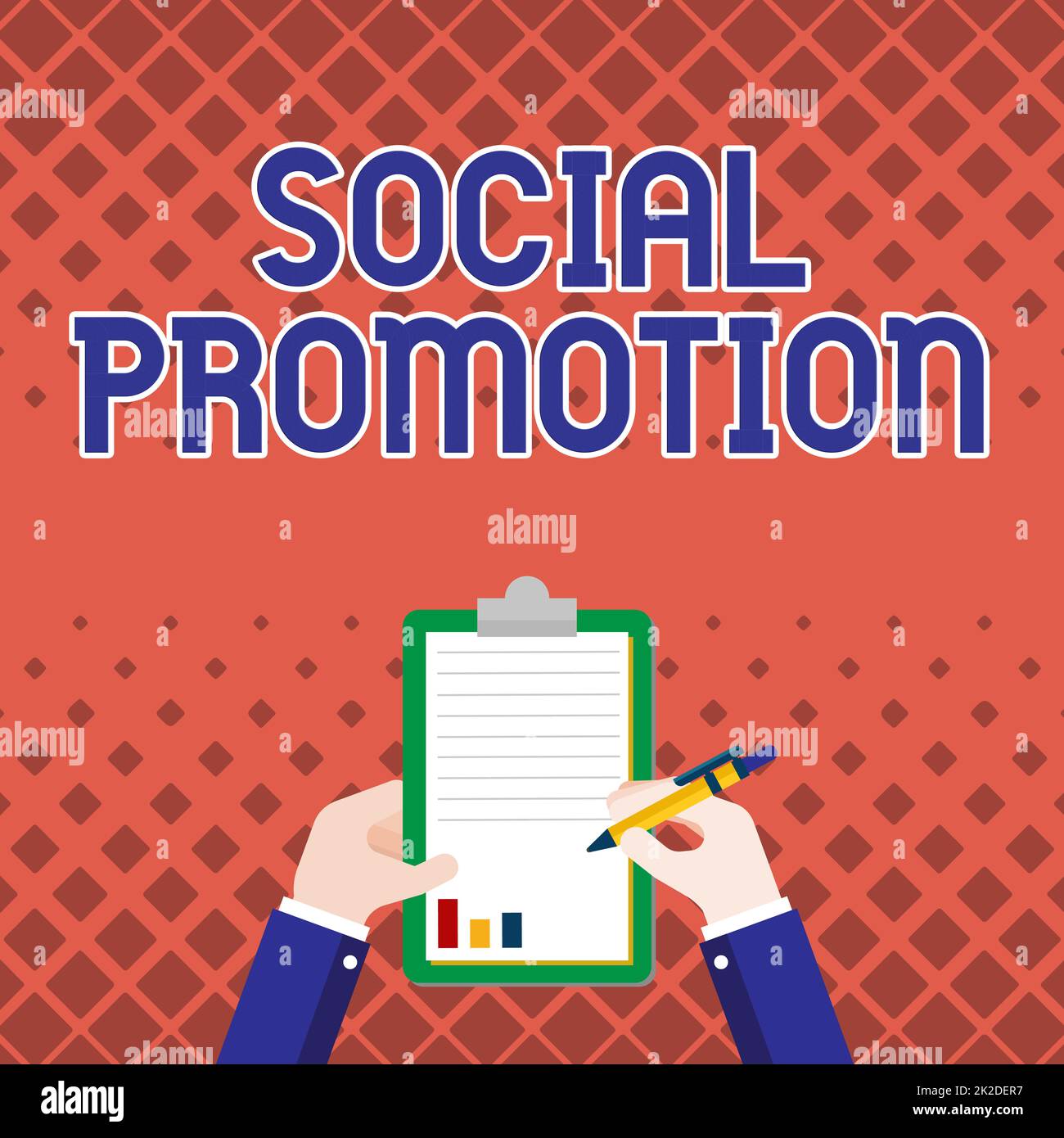 Sign displaying Social Promotion. Business concept advancing students ...