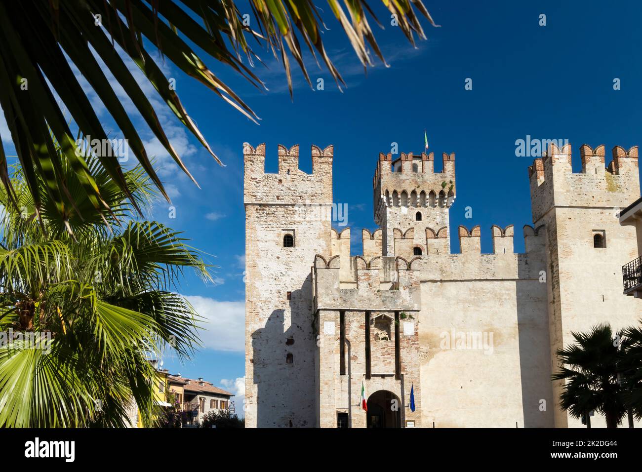 Sirmione castle, Lake Garda, Lombardy region, Italy Stock Photo