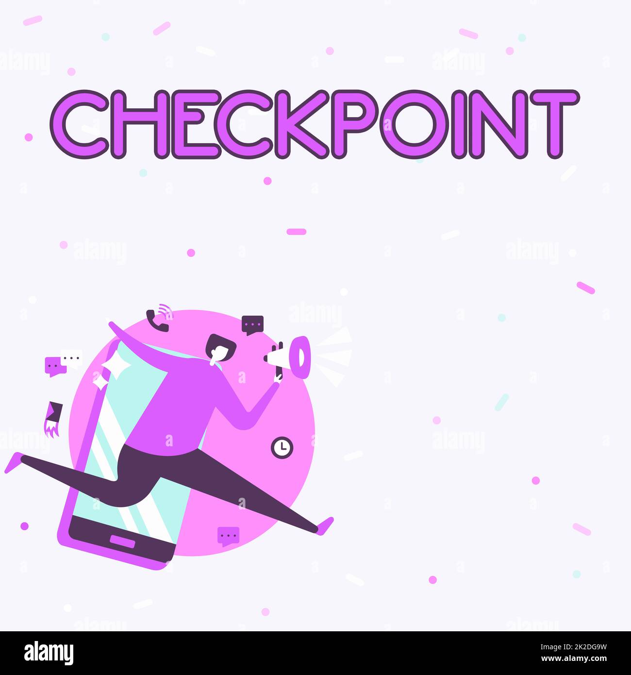 Conceptual display Checkpoint. Business showcase manned entrance, where 