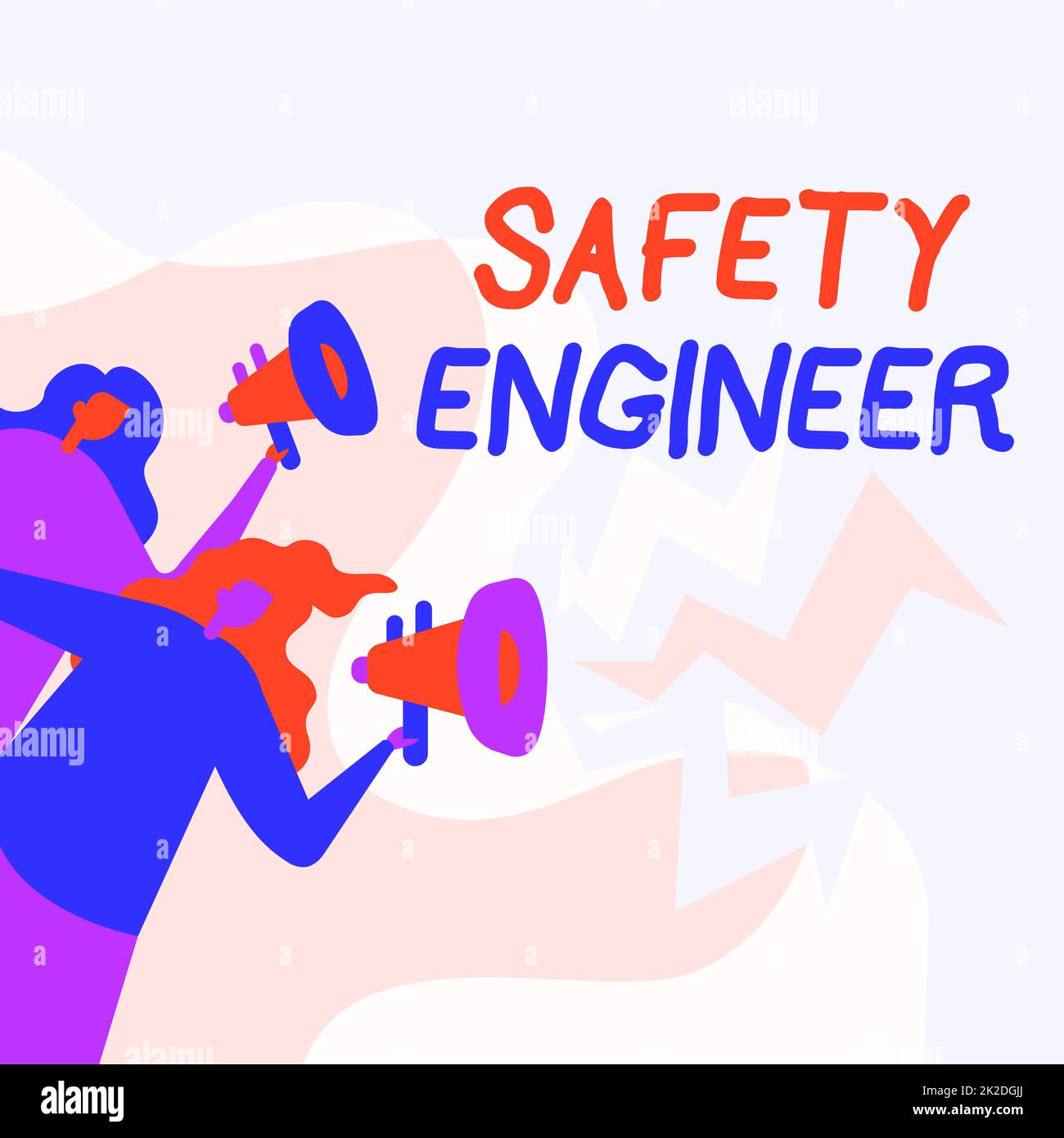 Handwriting text Safety Engineer. Business showcase person who inspects