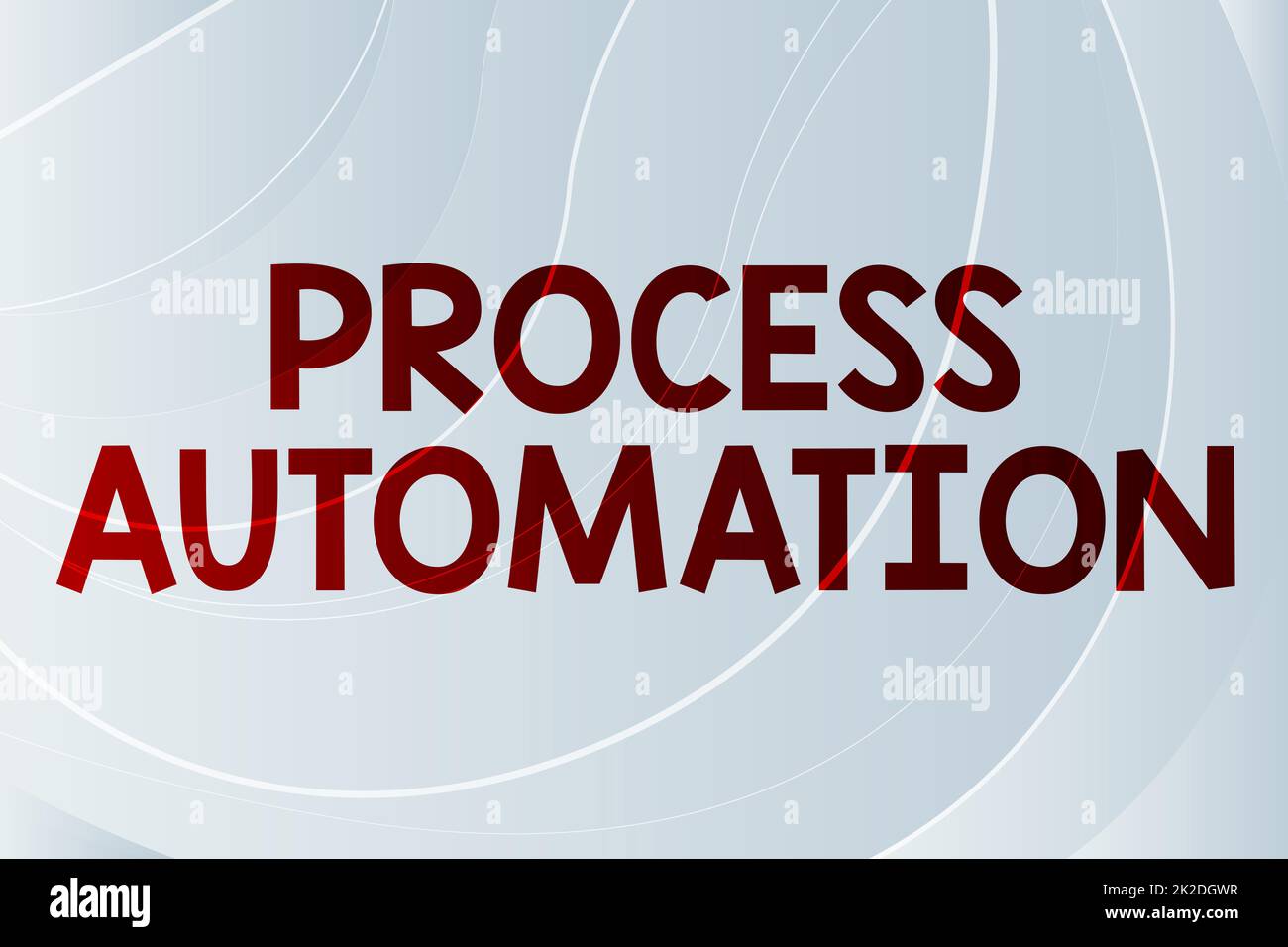 Text caption presenting Process Automation. Business showcase Transformation Streamlined Robotic To avoid Redundancy Line Illustrated Backgrounds With Various Shapes And Colours. Stock Photo