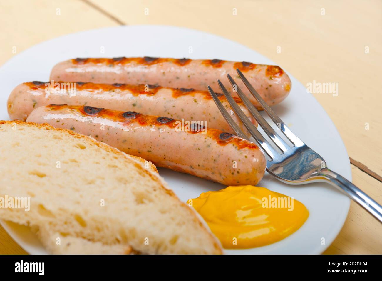 traditional German wurstel sausages Stock Photo Alamy