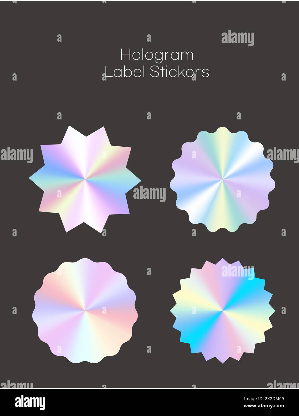 hologram label stickers vector illustration Stock Photo Alamy