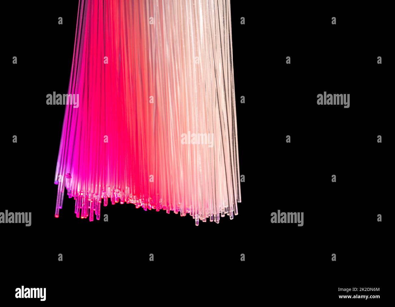 Optical fibers Stock Photo