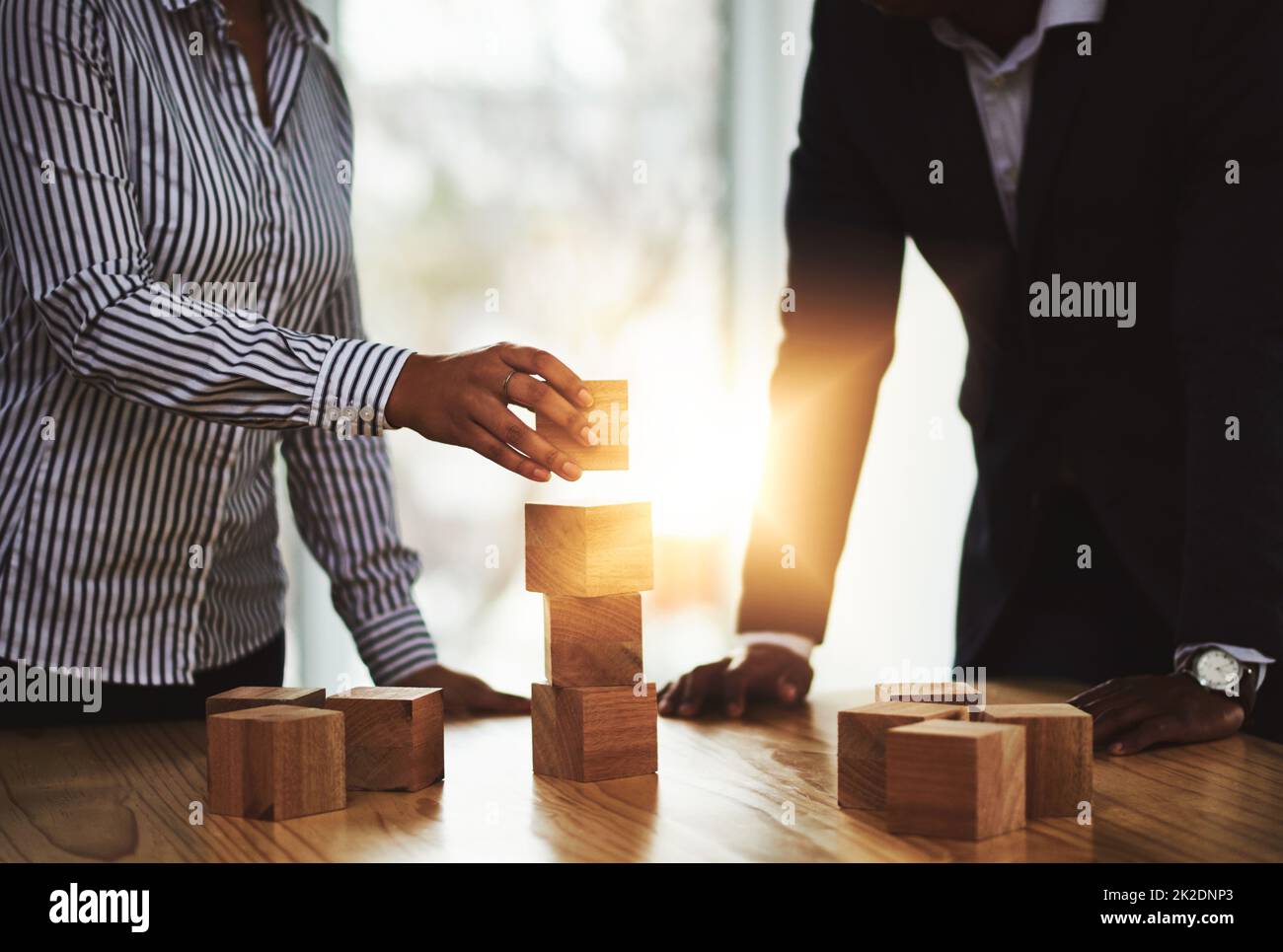 Success starts by building a solid foundation. Shot of two