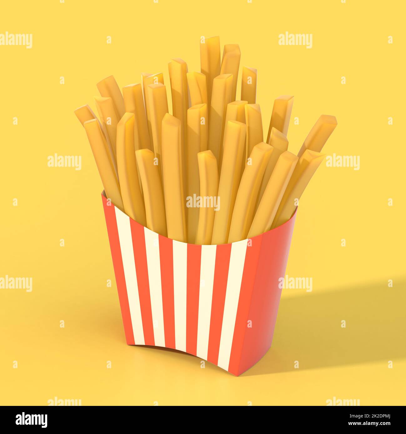 Potato snack product poster. Realistic French fries packaging. Advertising  banner. Unhealthy meal in cardboard box. Flying pieces. Deep fried cooking  Stock Vector Image & Art - Alamy