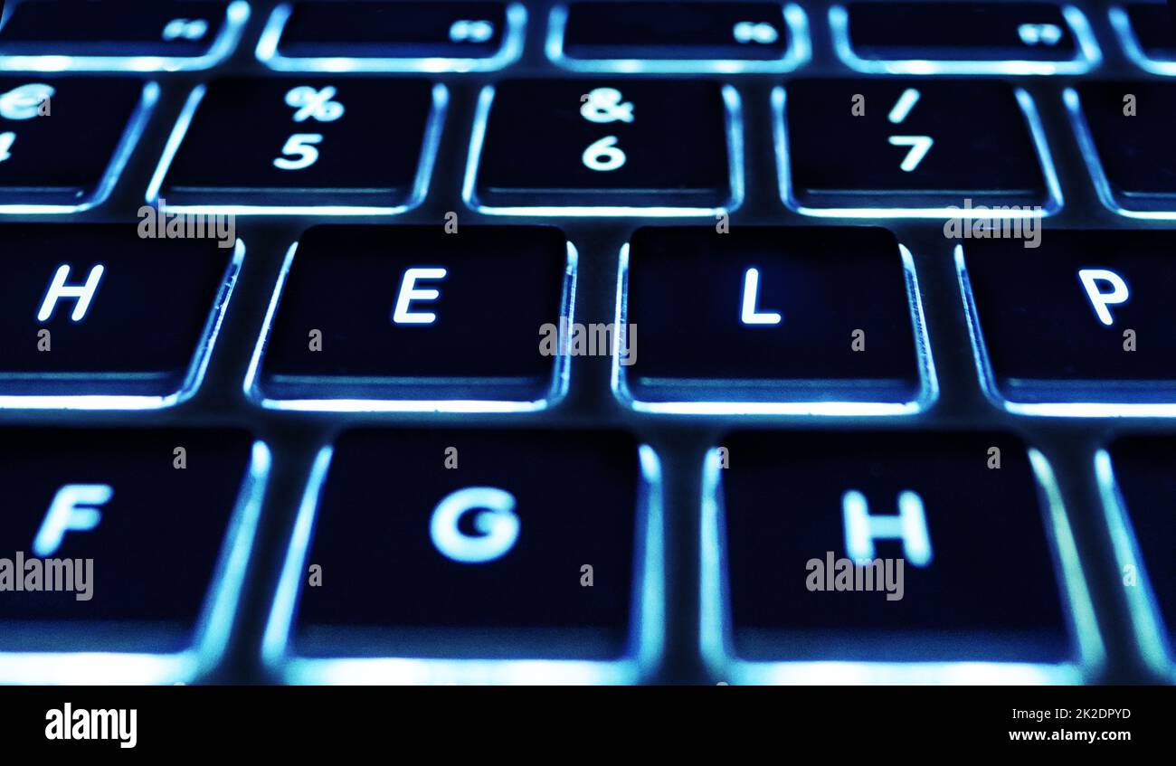 Closeup shot of a computer keyboard. All screen content is designed by us and not copyrighted by others, and upon purchase a user license is granted to the purchaser. A property release can be obtained if needed. Stock Photo