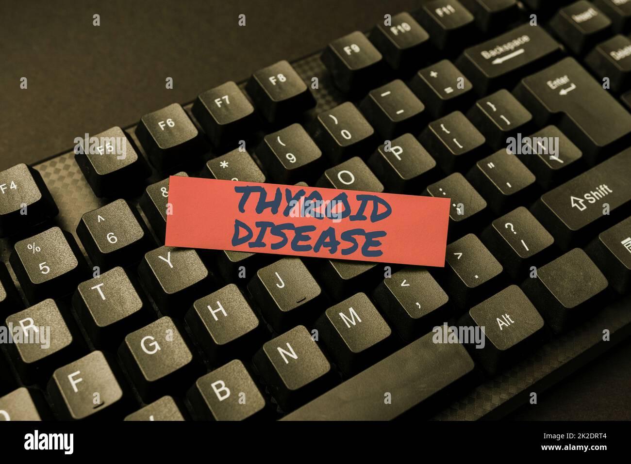 Sign displaying Thyroid Disease. Business approach the thyroid gland ...