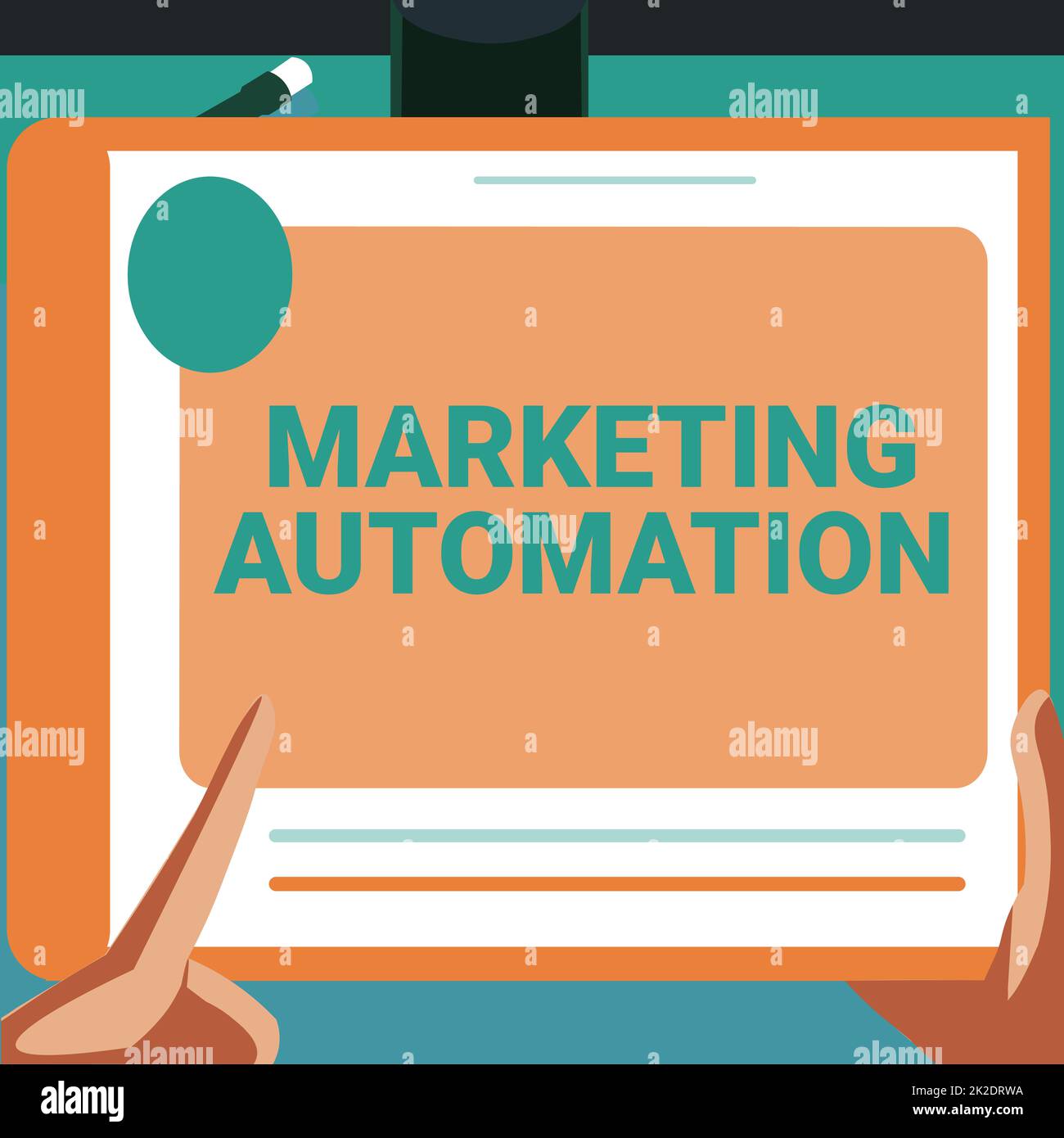 Sign displaying Marketing Automation. Business showcase Software used ...