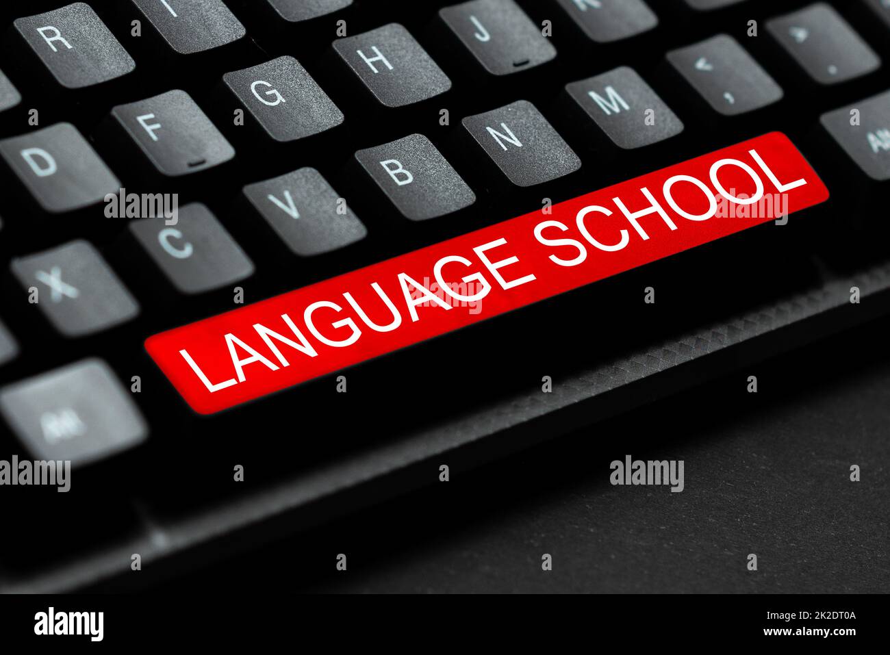 Conceptual caption Language School. Concept meaning educational