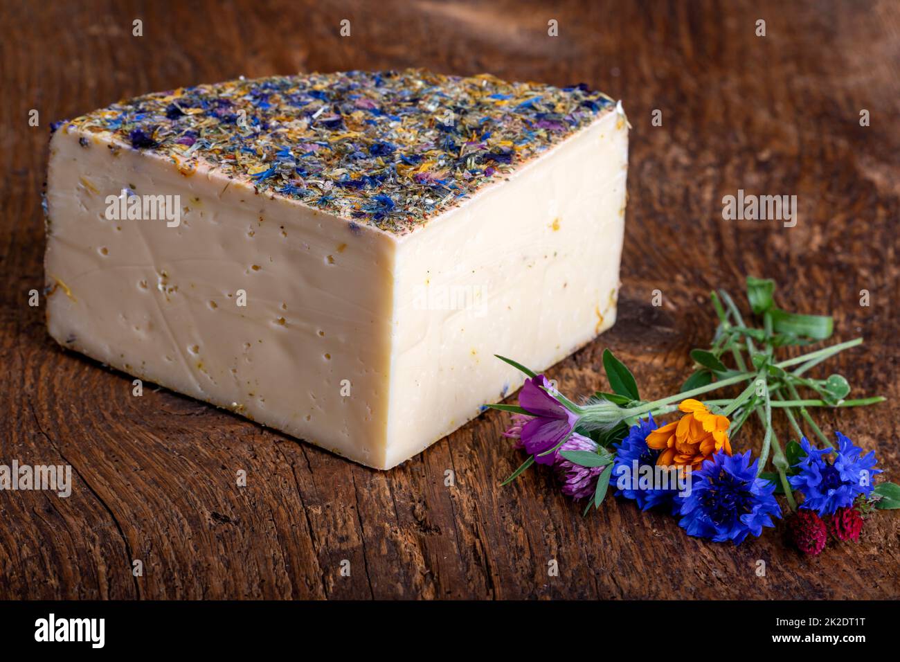 mountain cheese Stock Photo