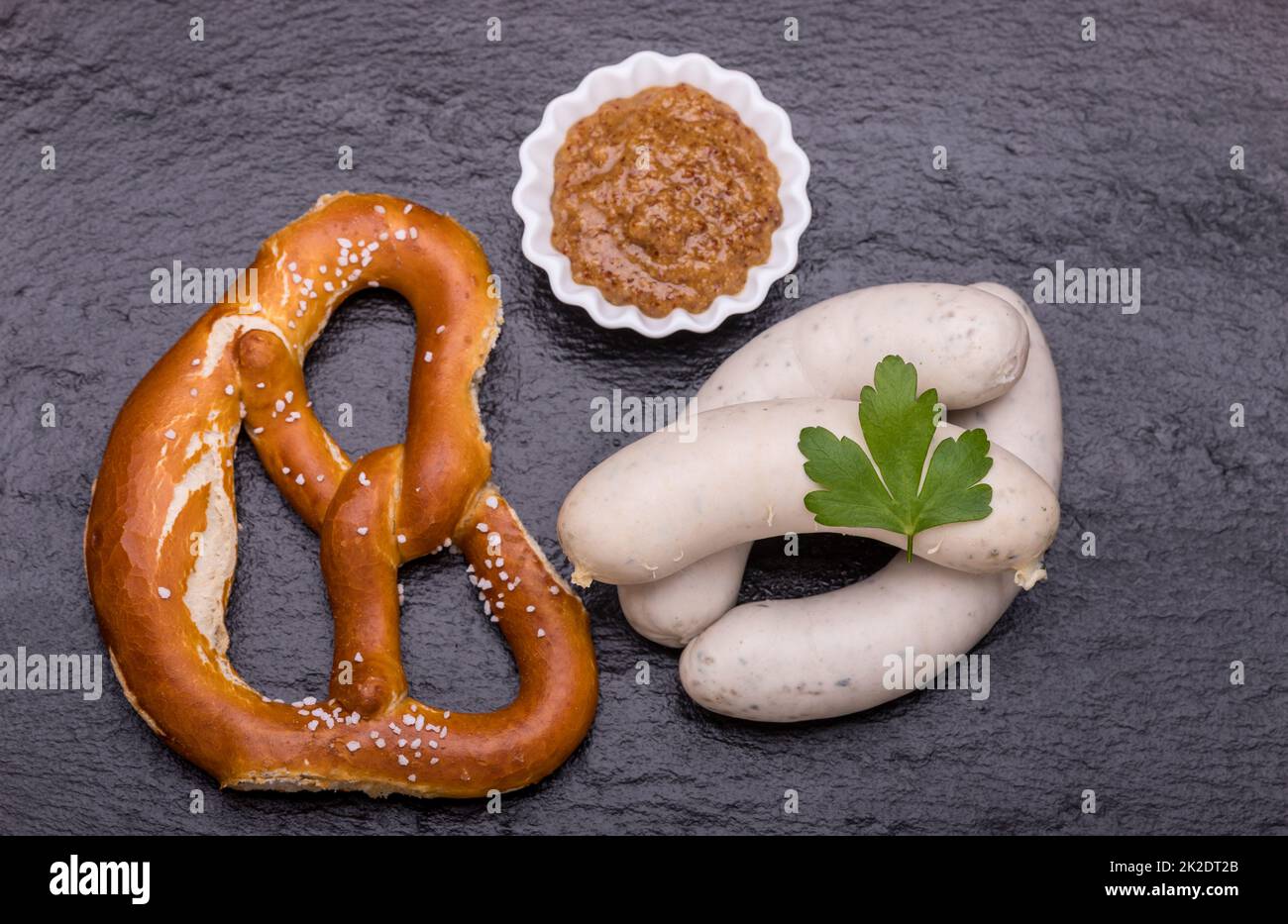 bavarian white sausages Stock Photo