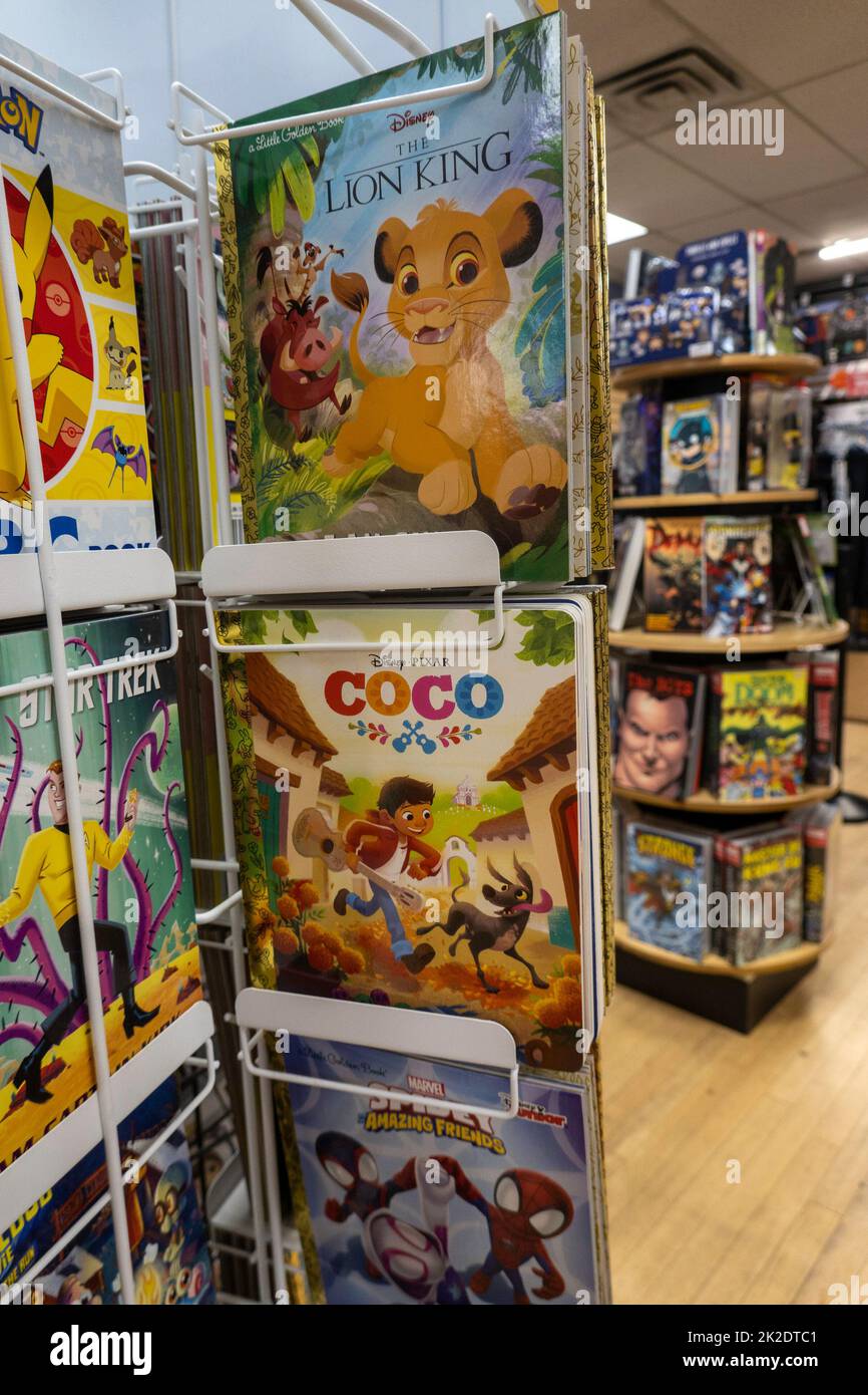 Midtown Comics store is a long established purveyor of pop culture, New York City, USA  2022 Stock Photo