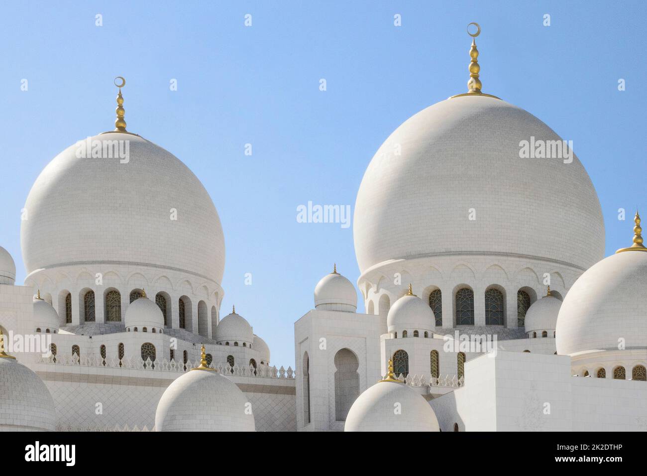 United Arab Emirate , Abu Dhabi - Sheikh Zayed Grand Mosque Stock Photo