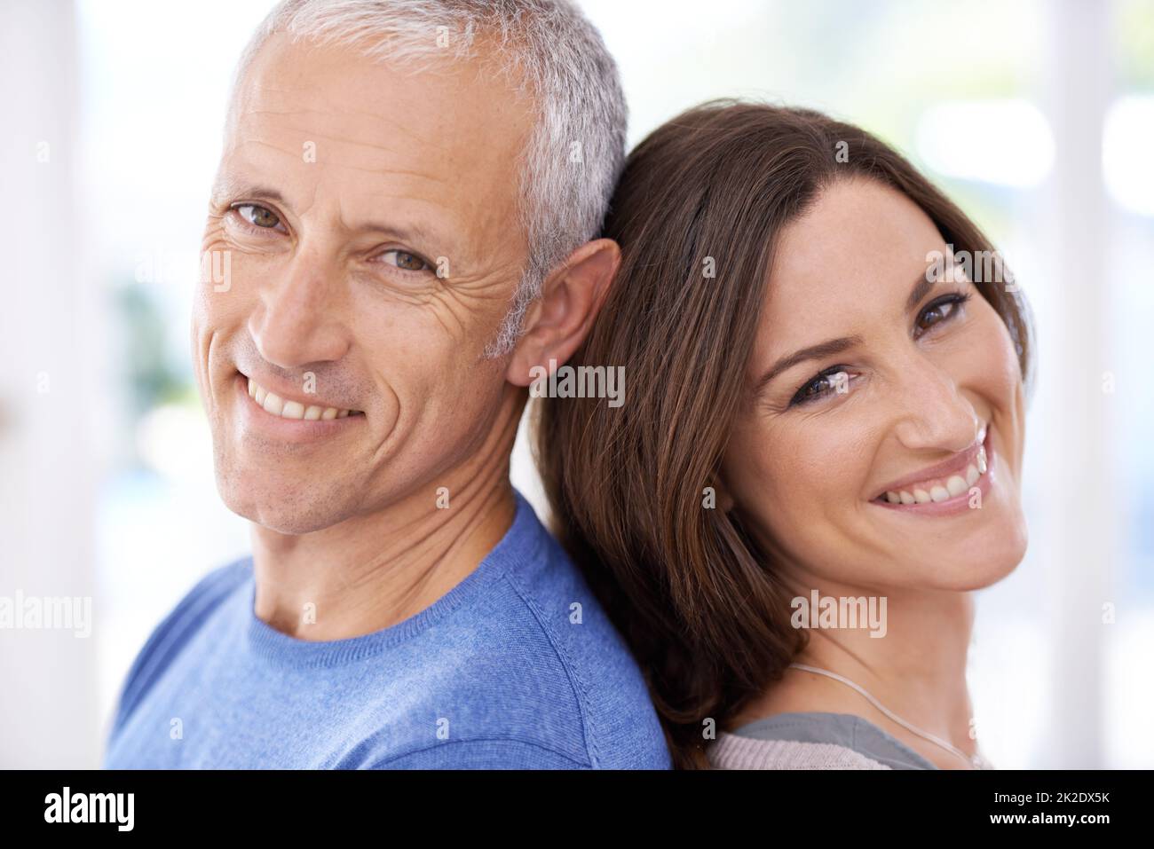 Love knows no age. Shot of an affectionate young woman and her mature husband. Stock Photo