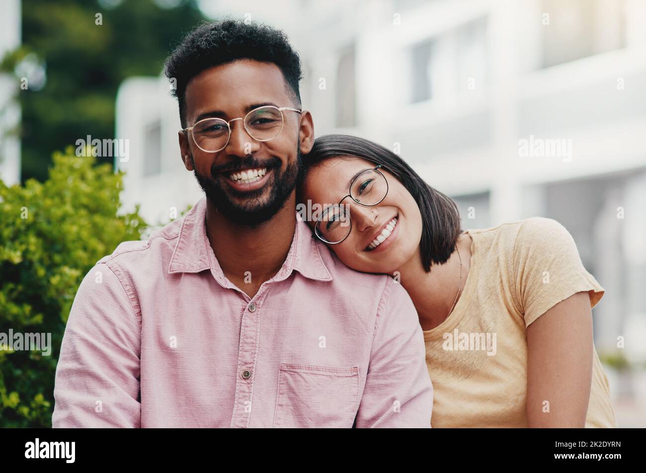 Hes like a best friend. Cropped portrait of two young businesspeople