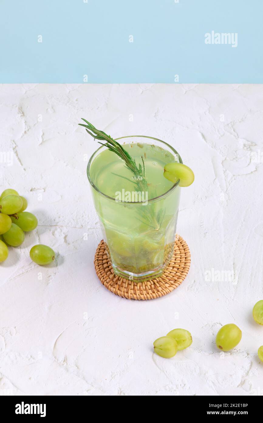summer background with grapefruit ade, juice drink with grapefruits