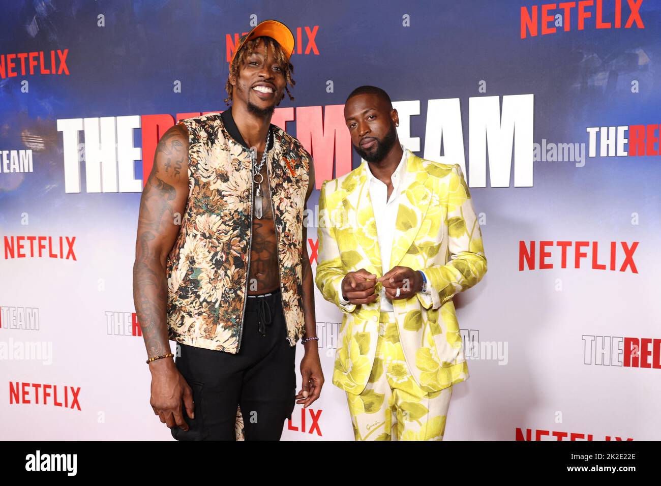 Dwyane Wade and Dwight Howard attend a screening for the documentary 'The Redeem Team' in Los Angeles, California, U.S. September 22, 2022.  REUTERS/Mario Anzuoni Stock Photo