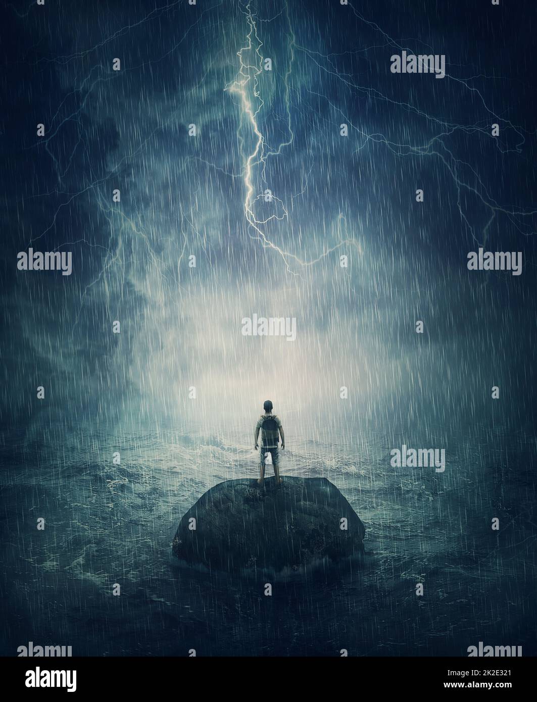 Man stranded on island hi-res stock photography and images - Alamy