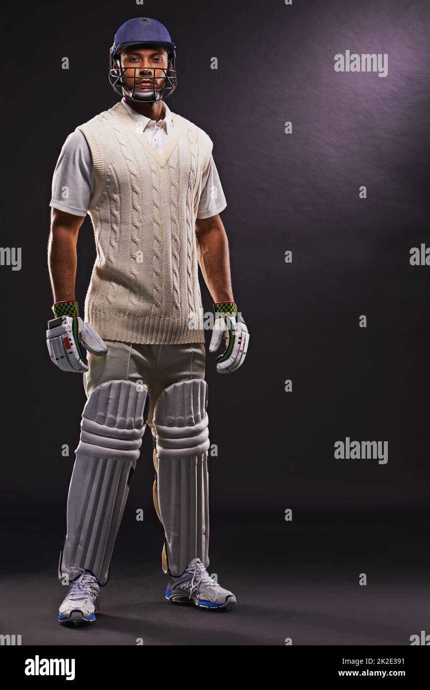 Ready to hit the pitch. A cropped shot of an ethnic young man in