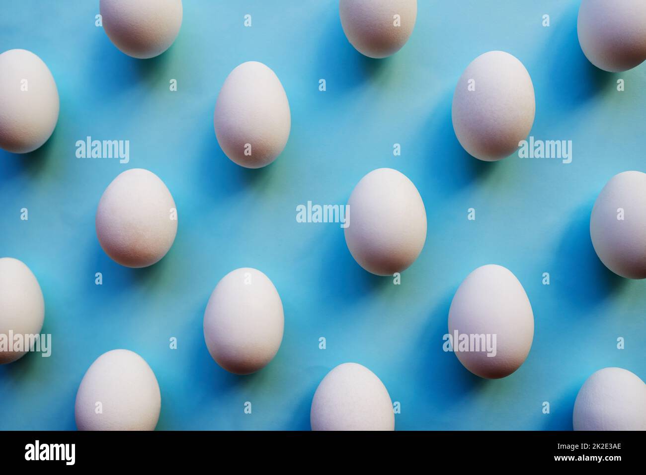 Okay who else here is eggsited. Studio shot of a bunch of eggs against