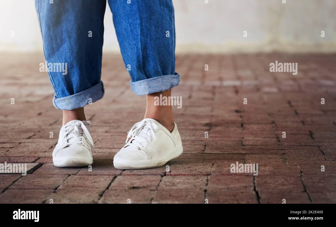 Man wearing jeans on floor hi-res stock photography and images - Alamy