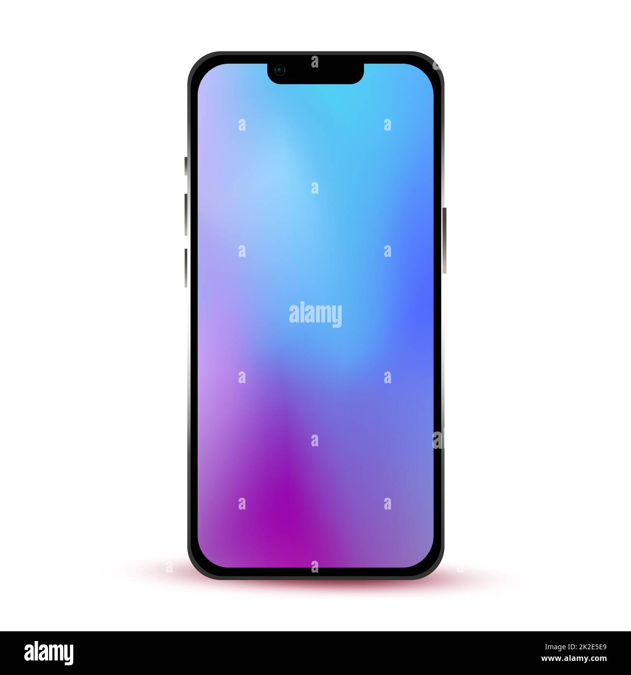 Modern black smartphone isolated on white background Vector Stock