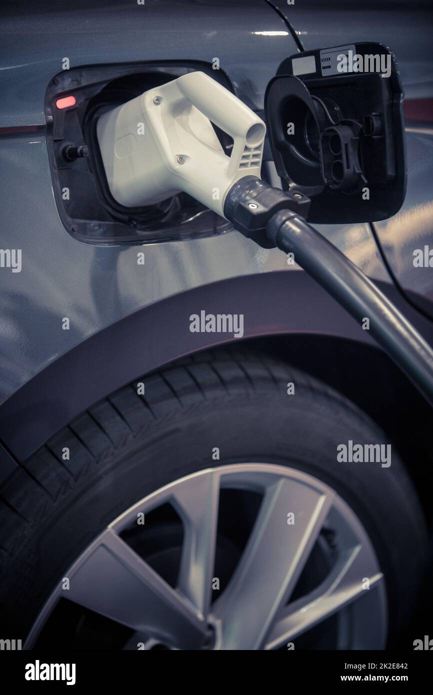 Charging plug for an electric car Stock Photo Alamy
