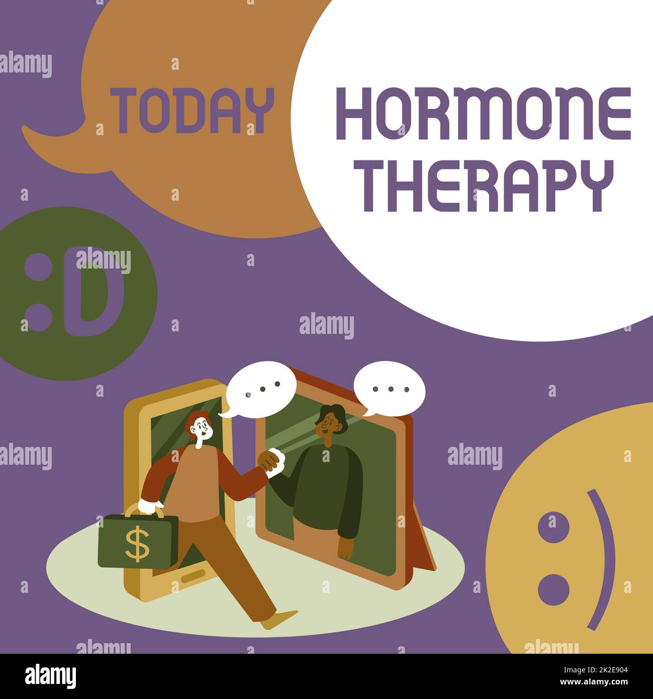 Writing displaying text Hormone Therapy. Business approach use of hormones in treating of