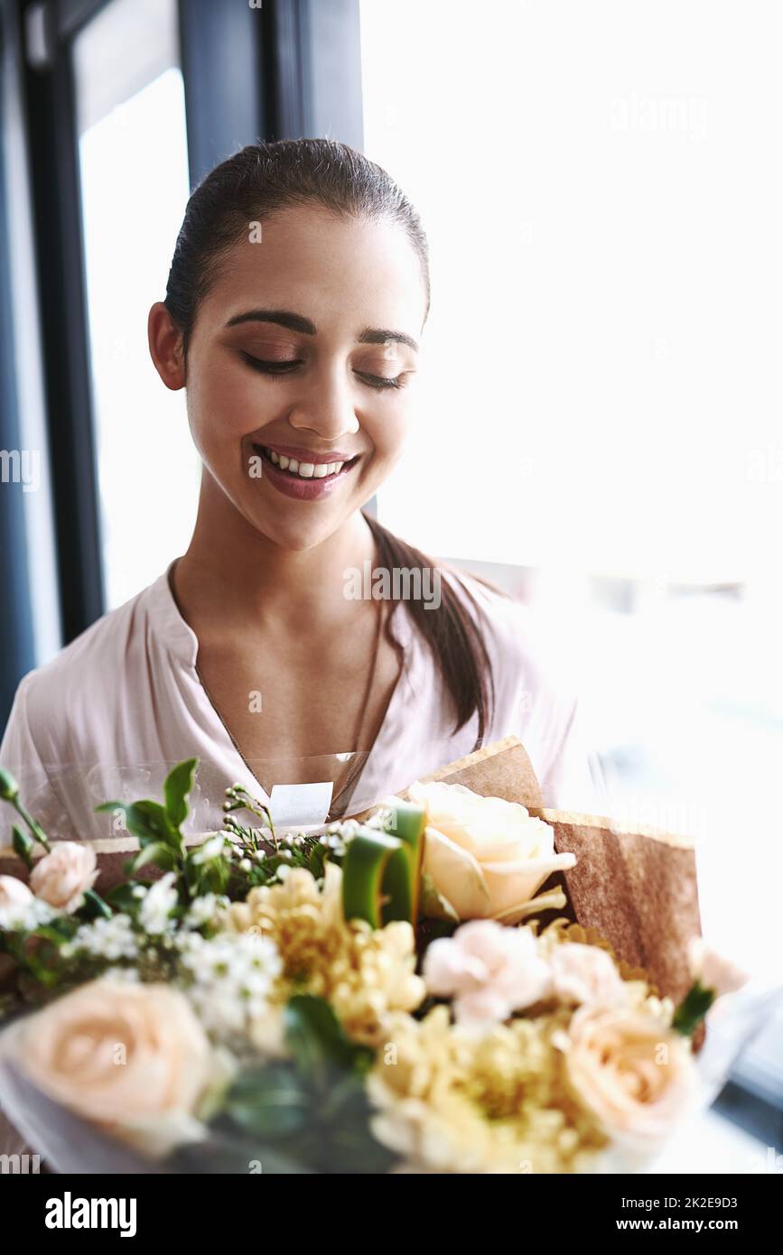 Women holding bouquet hires stock photography
