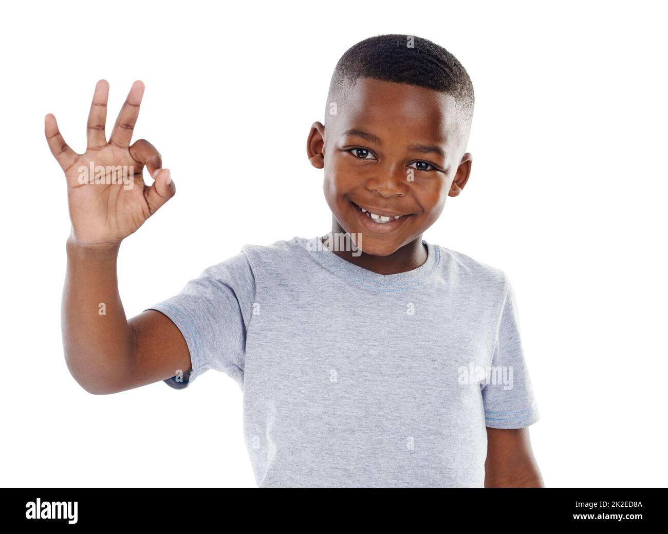 Boy sign okay hi-res stock photography and images - Alamy