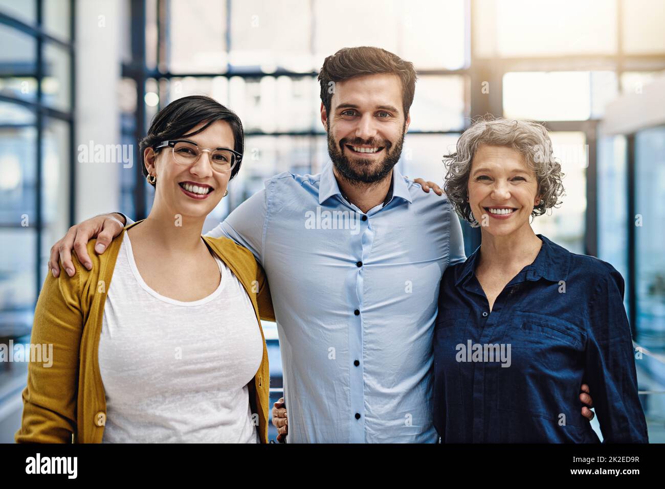 Were a team of opportunists. Portrait of a group of creatives standing