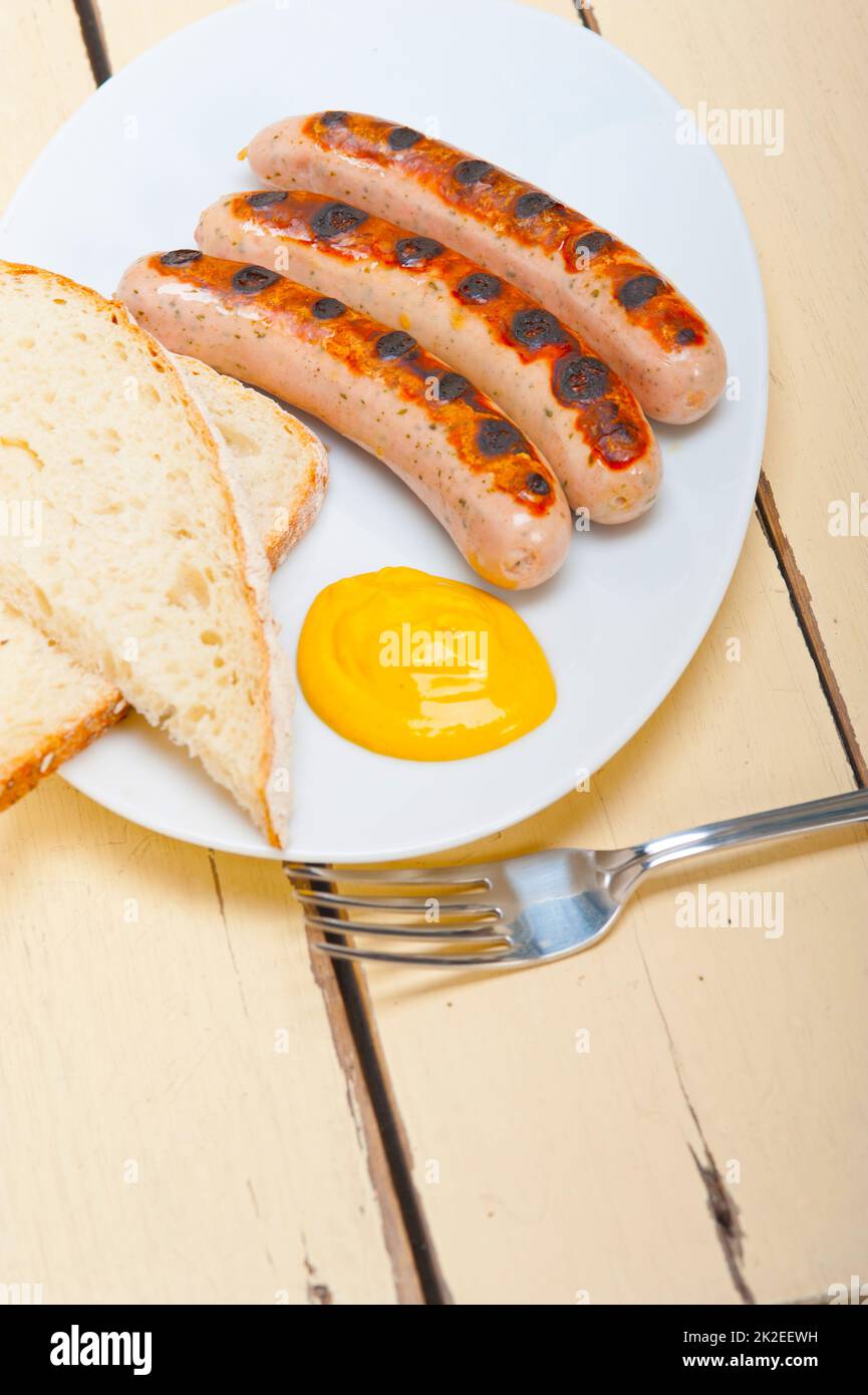 traditional German wurstel sausages Stock Photo Alamy