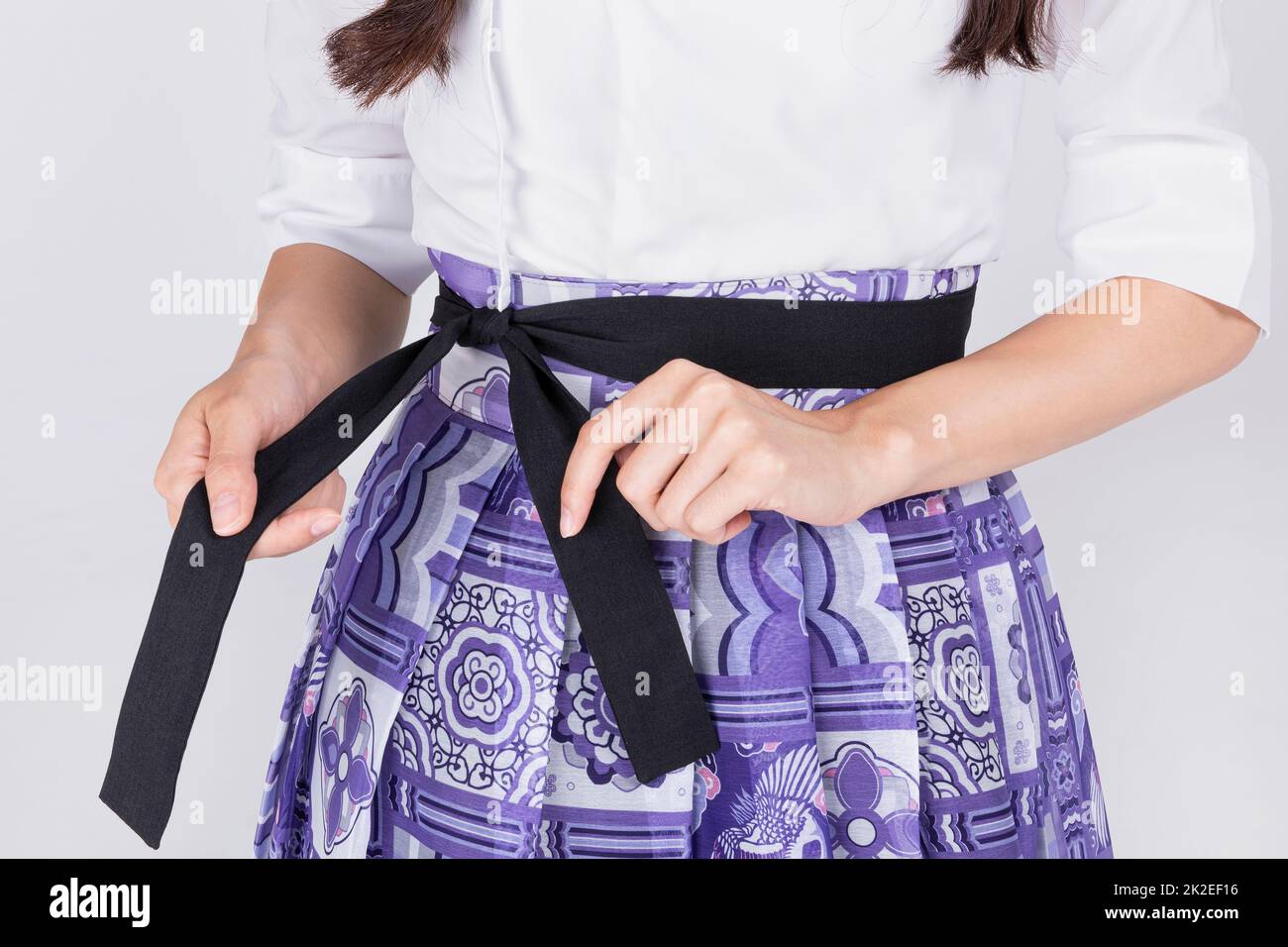 how to tie a korean hanbok